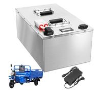 FREEDOH Batteria per Triciclo 48V 60V Batteria agli ioni di Litio 70Ah 80Ah 90Ah 100Ah Batterie di Ricambio per Motore 0-6000W con caricabatteria,48v90ah
