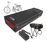 FREEDOH Batteria Posteriore per Rack 36V 48V 52V Batteria agli ioni di Litio 10Ah 12Ah 15Ah 17,5Ah 18Ah 20Ah 24Ah 26Ah 28Ah 30Ah con Caricabatterie per Motore 0-1350W,52v15ah