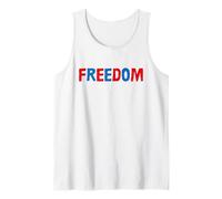 Freedom Couples Matching 4th of July Patriotic USA Tee Canotta