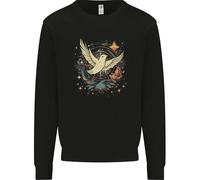 Freedom Dove In A Cosmic Wreath Peace Love Uomo Sweatshirt Jumper