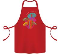 Freedom È Un Stato Di Mind Magico Funghi Cotone Grembiule 100% Biologico