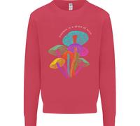 Freedom È Uno Stato Della Mente Magic Mushrooms Uomo Sweatshirt Jumper