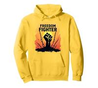 Freedom Fighter: potenziare Il Grafico di protesta per Gli attivisti, Felpa con Cappuccio, Unisex per Adulti, Limone, S