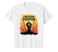 Freedom Fighter: potenziare Il Grafico di protesta per Gli attivisti, Maglietta, Bambini, Bianco, 2 Anni