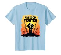 Freedom Fighter: potenziare Il Grafico di protesta per Gli attivisti, Maglietta, Bambini, Celeste, 10 Anni