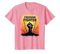 Freedom Fighter: potenziare Il Grafico di protesta per Gli attivisti, Maglietta, Bambini, Rosa, 4 Anni
