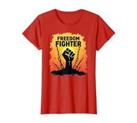 Freedom Fighter: potenziare Il Grafico di protesta per Gli attivisti, Maglietta, Donna, Rosso, S