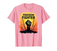 Freedom Fighter: potenziare Il Grafico di protesta per Gli attivisti, Maglietta, Uomo, Rosa, XXL