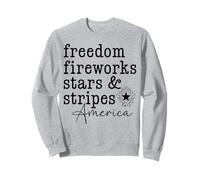 Freedom Fireworks Stars & Stripes America 4 luglio Patriottico Felpa
