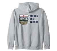 Freedom from Tyranny - Alberta Independence Canada 2026 Felpa con Cappuccio