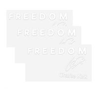 Freedom is Worth Fighting Charlie Kirk Merch Merchandise True A-Merican Hero Adesivi per paraurti auto, decalcomanie decorative, con scritta "I Am We are Charlie Kirk Now, Silenced Not Forgotten in