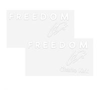 Freedom is Worth Fighting Charlie Kirk Merch Merchandise True A-Merican Hero Adesivi per paraurti auto, decalcomanie decorative, con scritta "I Am We are Charlie Kirk Now, Silenced Not Forgotten in