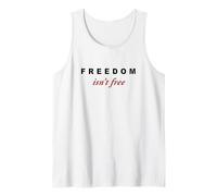 Freedom Isn't Free - Minimal Design Conservative (White) Canotta