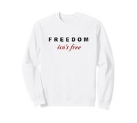 Freedom Isn't Free - Minimal Design Conservative (White) Felpa