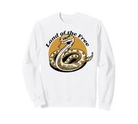 Freedom Land Serpente a sonagli Vintage Graphic Art Felpa