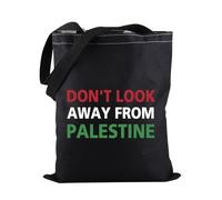 Freedom Palestine Tote Bag Don't Look Away From Palestine Tote Bag Support Palestina Gift, Lontano dalla Palestina Tote