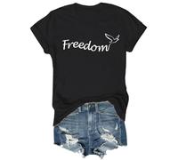 Freedom Shirt - Maglietta con scollo a V "Just Because You are Offended Dodn't Mean You are Right", Nero , S