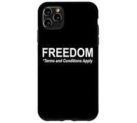 Freedom Terms and Conditions Apply America Land of the Free Custodia per iPhone 11 Pro Max