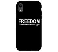 Freedom Terms and Conditions Apply America Land of the Free Custodia per iPhone XR