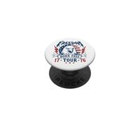 Freedom Tour 1776 Retro Eagle Born Free 4th Di Luglio PopSockets PopGrip Adesivo