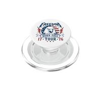 Freedom Tour 1776 Retro Eagle Born Free 4th Di Luglio PopSockets PopGrip per MagSafe
