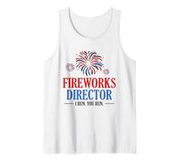 Freedom US Flag 4 luglio Fireworks Director I Run You Run Canotta