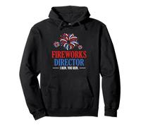 Freedom US Flag 4 luglio Fireworks Director I Run You Run Felpa con Cappuccio