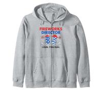 Freedom US Flag 4 luglio Fireworks Director I Run You Run Felpa con Cappuccio