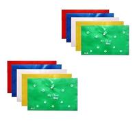 Freedy 10 sacchetti per cartelle di documenti A4, custodia trasparente per buste, organizer con bottoni a pressione, contenitore in plastica trasparente per documenti, cancelleria (10) b