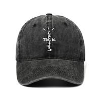 Freefire Cotton Cactus Jack Cappellino da baseball Unisex Astroworld Coreano Casual Hat Dad Hat Trucker Hat, Nero