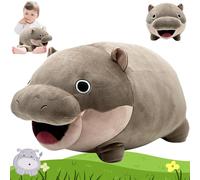 Freefire Grazioso cavallo di fiume nano, Mo-o De-ng Hippo Plush, simpatico nano Hippo PlüS-chtier, Mo-o De-ng, ippopotamo nano, per bambini e adulti (22 x 12 cm)