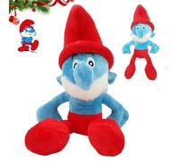 Freefire Peluche Puffo, Smurf Plush Toys, Smurrfs Bambola Plush, Anime Puffette Peluche, Regalo per ragazzi e ragazze (35 cm)