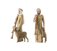 Freefire Set Presepe Willow-Tree Figurine Presepe Resina Nascita Belen Natale 6pc Sacra Famiglia Decorazione