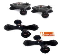 FREEFLOAT BLACK SUPPORTO GIRADISCHI LA COPPIA ANTI-VIBRAZIONE ANTI-FEEDBACK MIGLIORA FINO 20 VOLTE O 30DBU LA RESA ( PAIO )