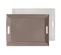 FreeForm Reversibile, Vassoio, Colore: Tortora/Bianco, 55 x 41 cm