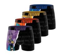 Freegun Boxer Aderente (Set di 4) da Uomo, Viola 14, M