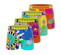 Freegun Boxer da Bambino Chupa Chups, Pantaloni da Ragazzo, Comodi e Ultra Morbidi (Set di 4), Blu/Giallo/Verde/Arancione/Rosa, 10-12 Anni
