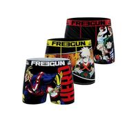 FREEGUN Boxer da bambino My Hero Academia, Boxer da bambino All Might, Katsuki, Original Manga (confezione da 3), Nero , 10-12 Anni