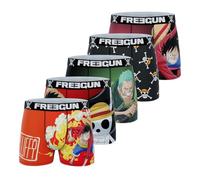 FREEGUN Fgop/3/Bm/Pk5 Boxer Corti, Nero, 14 Anni (Pacco da 5) Bambini e Ragazzi