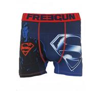Freegun Boxer da Uomo DC Comics Superman DC25 Blu - Intimo Comodo e Divertente con Stampa Blu del Supereroe più iconico