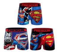FREEGUN Boxer da uomo DC Comics Superman Logo, Confezione da 3 Dc25, XXL