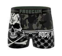 FREEGUN Boxer da uomo in microfibra teschio teschio, Rock Me 98, S