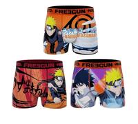 FREEGUN Boxer da uomo Naruto, Confezione da 3 Ns5, L
