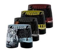 Freegun Fg/3/Bm/Pk4/Wild Boxer Corti, Nero B04, 12-14 Years (Pacco da 4) Bambini e Ragazzi