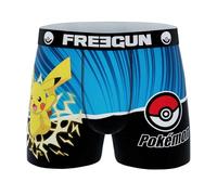 FREEGUN Boxer Pokemon da uomo, Pika Volt Pkm18, S