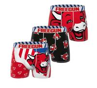 FREEGUN Boxer Uomo Cotone La Mucca Che ride, Confezione da 3 Lvq3, L