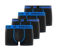 FREEGUN Boxer Uomo in cotone, anti-irritazione, morbidi (confezione da 4), nero, blu, taglia L