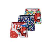 FREEGUN Boxer Uomo La Vache Qui Rit, Slip Uomo Originale e Autentico (Set di 3), Taglia XL