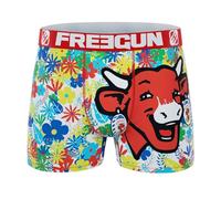 FREEGUN Boxer Uomo Microfibra La Mucca Che ride, Fiori 2, XL