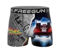 FREEGUN Boxer Uomo Microfibra Torna al Futuro, Tempo, XL